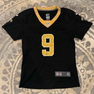 New Orleans Saints NFL  x Nike On Field #9 Drew Brees Jersey Women’s Size Large